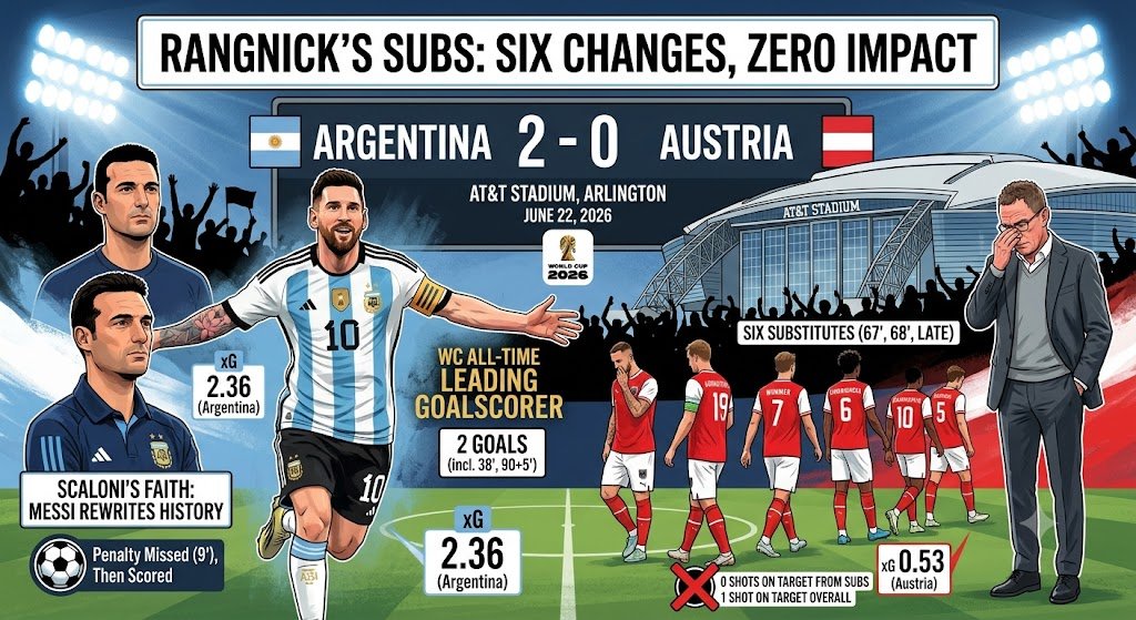 Argentina vs Austria 2026 Messi Breaks World Cup Record