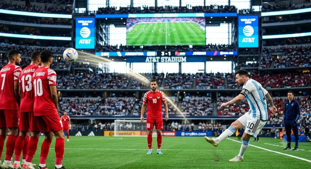 Jordan vs Argentina 2026 Messi Record in 3-1 Win