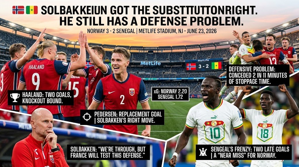 Norway vs Senegal 2026 Haaland Brace Seals Last 32 Spot